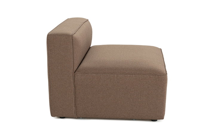 Atelier Del Sofa Sofá 1 Plaza XL O1 - Marrón, Estructura Haya/Abeto/Aglomerado, Tejido Suave